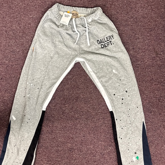 Gallery Dept Gray Joggers with White Drawstring - Picture 1 of 3